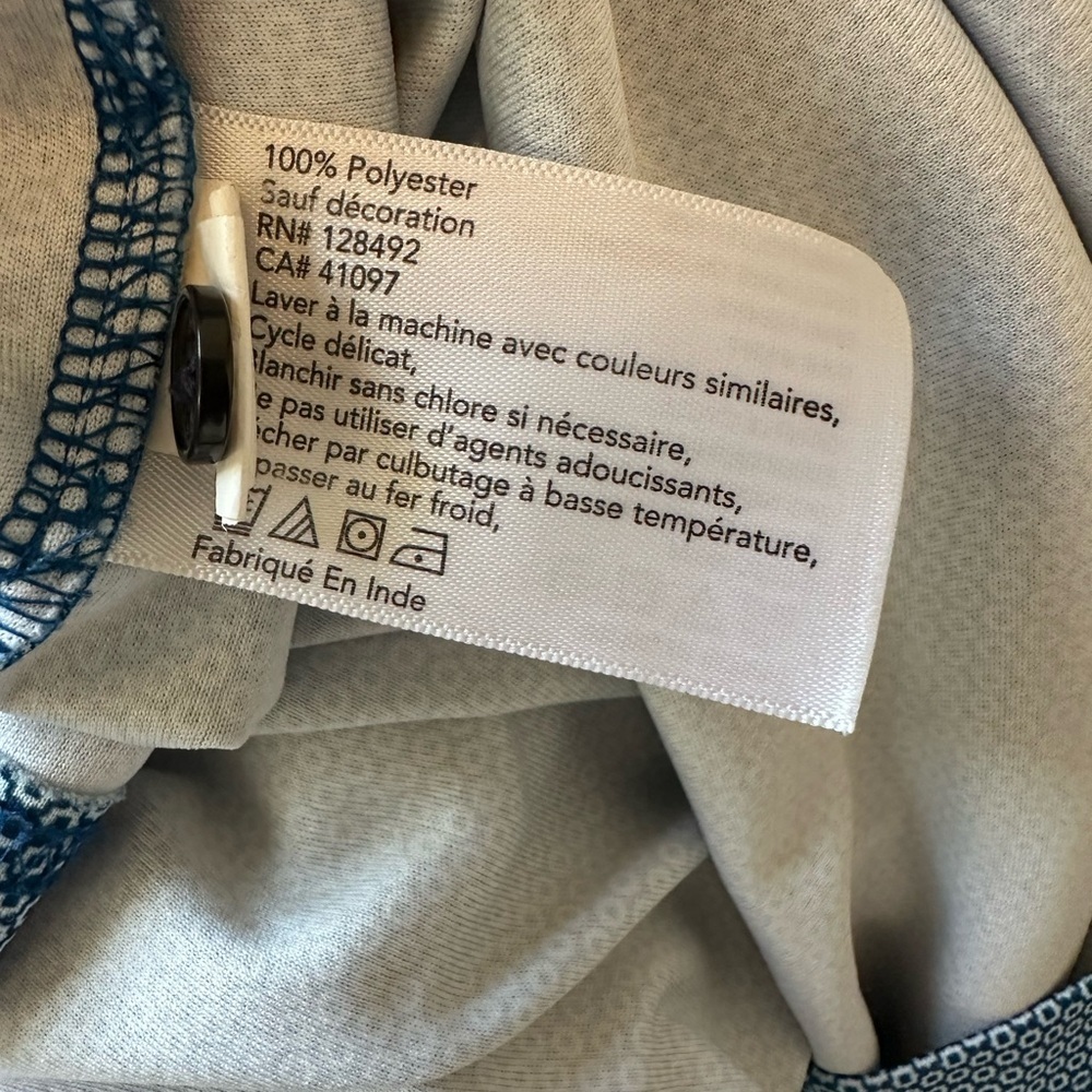 GREG NORMAN Golf Polo Shirt; 3 BUTTON CLASSIC SHARK PIQUE in Blue Size: M - Picture 6 of 7